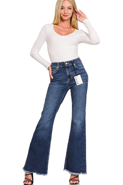 Zenana “Say Drake” High Rise Bell Bottom Jeans