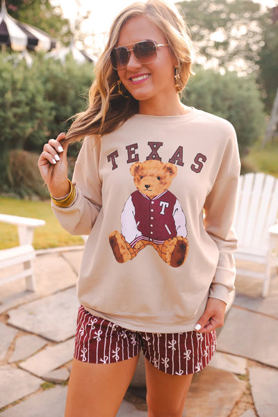 PREORDER - Jess Lea Benny The Bear Texas Pullover