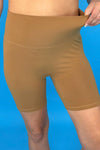 PREORDER - Jess Lea Solid Tan Biker Shorts