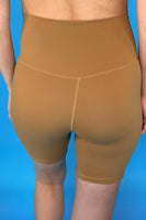 PREORDER - Jess Lea Solid Tan Biker Shorts