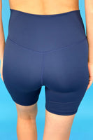 PREORDER - Jess Lea Solid Navy Biker Shorts