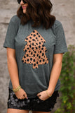 PREORDER - Heather Hunter Green Cheetah Christmas Tree Graphic Tee