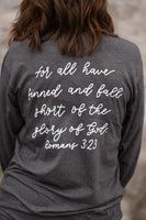 PREORDER - We All Need Jesus Long Sleeve Graphic Tee