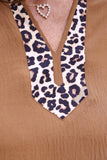 PREORDER - Jess Lea Ava Flutter Sleeve Blouse - Safari Chic
