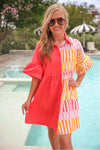 PREORDER - Jess Lea New To Town Dress, Coral