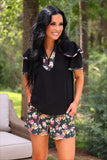 PREORDER - Jess Lea Runway Paperbag Shorts - Daisy Polka Dot