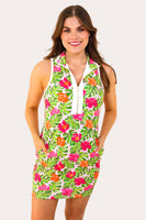 PREORDER - Jess Lea Everyday Zipper Dress, Pink Tropical