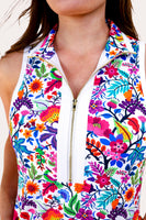 PREORDER - Jess Lea Everyday Zipper Dress, Fiesta Time White