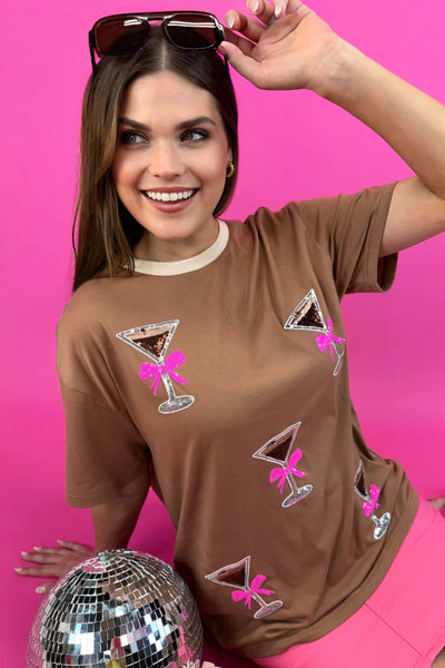 PREORDER - Jess Lea Espresso Martini Oversized Tee