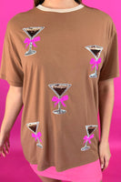 PREORDER - Jess Lea Espresso Martini Oversized Tee