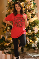 PREORDER - Oh Christmas Tree Leopard Graphic Tee