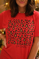 PREORDER - Oh Christmas Tree Leopard Graphic Tee