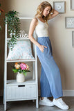 Vintage Denim Ribbed Paperbag Pants