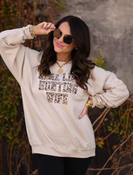 PREORDER - Real Life Hunting Wife Graphic Tee or Sweatshirt