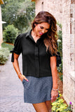 PREORDER - Jess Lea Lainey Tie Sleeve Top - Black