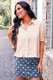 PREORDER - Jess Lea Lainey Tie Sleeve Top - Ivory