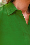 PREORDER - Jess Lea Lainey Tie Sleeve Top - Green