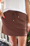 PREORDER - Jess Lea Solid Chocolate Skort