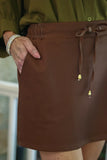 PREORDER - Jess Lea Solid Chocolate Skort