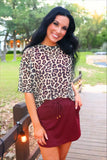 PREORDER - Jess Lea Emma Mesh Tee - Safari Chic