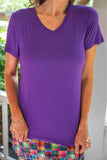 PREORDER - Jess Lea Basic Tee - Purple