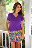 PREORDER - Jess Lea Basic Tee - Purple