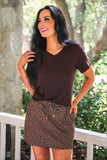 PREORDER - Jess Lea Basic Tee - Chocolate