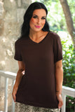 PREORDER - Jess Lea Basic Tee - Chocolate