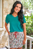 PREORDER - Jess Lea Basic Tee - Teal