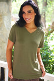 PREORDER - Jess Lea Basic Tee - Olive
