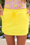 PREORDER - Jess Lea Solid Sunflower Yellow Skort