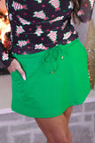 PREORDER - Jess Lea Solid Green Skort