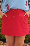 PREORDER - Jess Lea Solid Red Skort