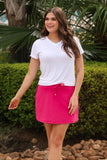 PREORDER - Jess Lea Solid Raspberry Skort