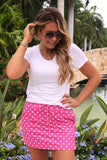 PREORDER - Jess Lea Pink Polka Dot Skort