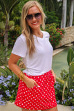 PREORDER - Jess Lea Red Polka Dot Skort