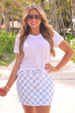 PREORDER - Jess Lea Grey Area Checkered Skort