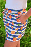 PREORDER - Jess Lea Orange Voyage Striped Skort