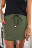 PREORDER - Jess Lea Solid Olive Skort