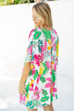 Tropical Print Swimsuit Cover-up