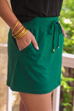 PREORDER - Jess Lea Solid Emerald Skort