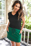 PREORDER - Jess Lea Solid Emerald Skort