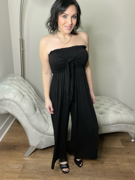 S-XL - Cinched Tied Jumpsuit