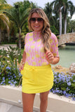 PREORDER - S-L Jess Lea Kora Short Sleeve Mesh Top - Pink Lemonade