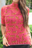 PREORDER - S-L Jess Lea Kora Short Sleeve Mesh Top - Savannah Soirée