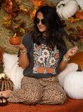 PREORDER - Fall Florals & Pumpkins Graphic Tee in Youth & Adult