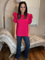 PREORDER - Jess Lea Kimber Eyelet Top, Pink