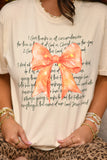 PREORDER - Thanksgiving Bible Verse Bow Graphic Tee