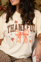 PREORDER - Thankful Leaves Bow Graphic Tee