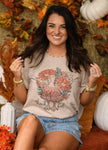 PREORDER - Thankful Floral Turkey Adult Graphic Tee